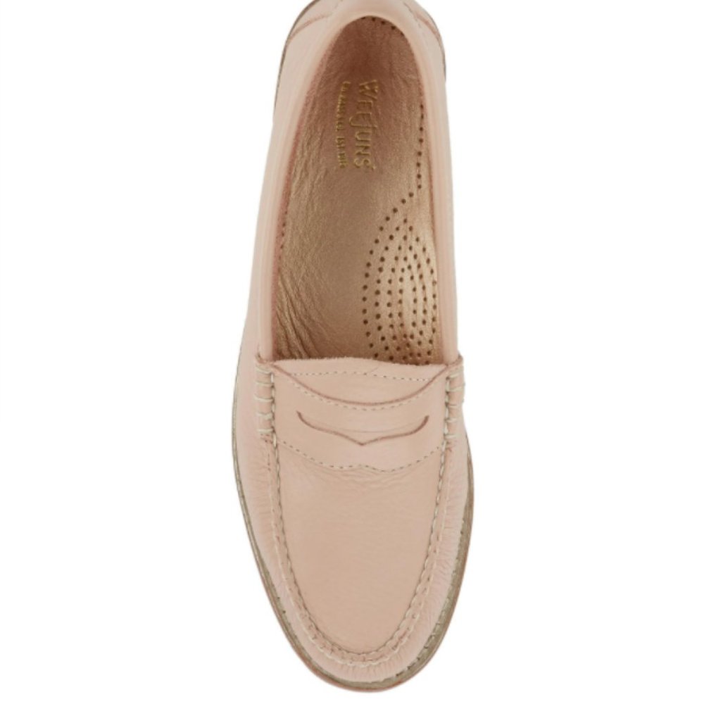 Bass Weejuns Pebbled Leather Pink Loafer Size 8.5